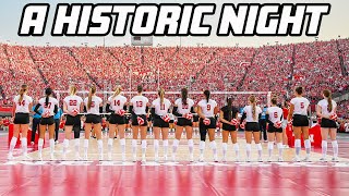 🚨 Nebraska volleyball sets NEW WORLD RECORD 🚨 Playing in front of 92003 people  SportsCenter [upl. by Leanard]