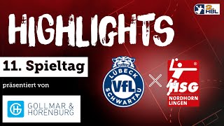 Highlight Zusammenfassung 11 Spieltag VfL Lübeck Schwartau vs HSG NordhornLingen [upl. by Yvonne]