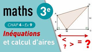 Inéquation et calcul daires [upl. by Tnert]