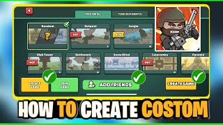 How To Play Mini Militia With Friends Online  Mini Militia Costume Room How To Create [upl. by Eugenio645]