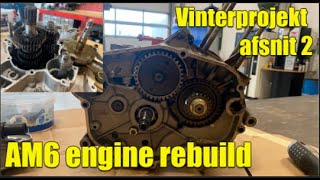 AM6 motorengine rebuild Rieju mrt Vinterprojekt afsnit 2 [upl. by Ardin865]