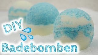 DIY LUSH FROZEN Badebomben selber machen  Glitzer Badebomben  DIY Sprudelbad [upl. by Berkin]