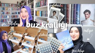 YENİ KİTABIM ÇIKTI 🧊👑 BUZ KRALLIĞI PR KUTULARINI HAZIRLIYORUZ 🩵 [upl. by Ahsinna397]