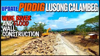 FLOOD WALL CONSTRUCTION CALAMBEG PIDDIG  UPDATE philippines LAKAYMANNONGTV [upl. by Ynnav551]