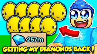 I SOLD SO MANY EGGS IN PET SIMULATOR 99 TO GET MY DIAMONDS BACK [upl. by Analim]