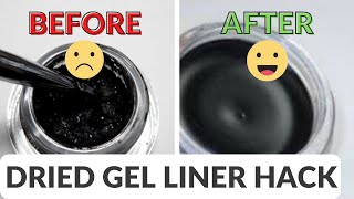 How to fix Dried Gel eyelinerBack to creamy with just two things  FAST [upl. by Ahsennod]