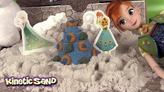 Frozen Fever Kinetic Sand Reine des neiges Fête Givrée Sable Magique Anniversaire dAnna [upl. by Hodge830]