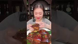 ASMR CHINESE FOOD MUKBANG SOFT PORK BELLY shorts shortvideo [upl. by Dranek]