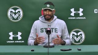 Colorado State Football Jay Norvell  PostSpring Game 42223 [upl. by Berhley]