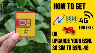 Upgrade your BSNL 3G Sim To 4G SIM 🌐  How to convert 3G SIM to BSNL 4G SIM at Home 📶 [upl. by Schulman]