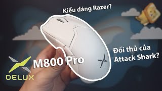 DELUX M800 PRO  Chuột trắng trẻo mịn màng  đối thủ của quotCÁ MỤP tấn côngquot  Hướng dẫn dùng Driver [upl. by Etteloiv]