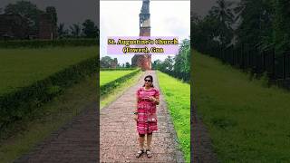 St Augustines Church Tower Old Goa⛪augustine church oldgoa shortvideo song [upl. by Ailadi361]