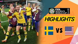 Sverige USA  Straff och höjdpunkter  VM Fotboll 2023 Damer [upl. by Haimrej369]