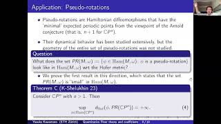 Quantitative Floer Theory and Coefficients  Yusuke Kawamot [upl. by Ahsieka]