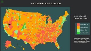 Visualize Data with a Choropleth Map  freeCodeCamp Data Visualization Project Tutorial [upl. by Bidle]