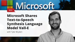 Microsoft Shares Text to Speech Synthesis Language Model VallE [upl. by Rolanda]