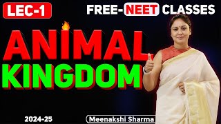 Animal Kingdom class 11  Free NEET coaching  NEET Biology  Meenakshi Maam [upl. by Assenad968]