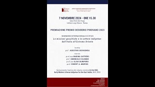 Premiazione Premio Desiderio Pirovano 2023 [upl. by Mehitable586]