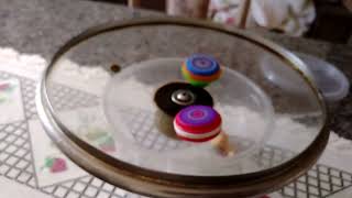 Devolos vs infrito Beyblade caseiro [upl. by Dimond]