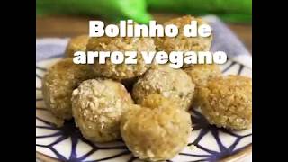 Receita de Bolinho de Arroz Vegano [upl. by Baniez]