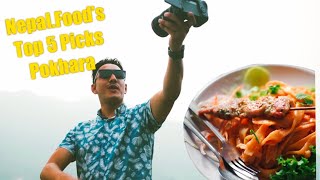 NepalFoods TOP 5  FOOD VLOG POKHARA  TVS Ntorq [upl. by Ttenrag]