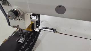 30 inch long arm zigzag sail making sewing machine with the rear puller [upl. by Imoan]