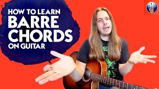 How to Learn Barre Chords On Guitar  How to Play 24 Barre Chords in Under 2 Minutes [upl. by Akiram]