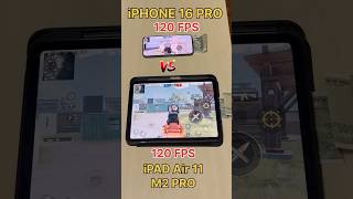 iPHONE 16 PRO☠️ 120 FPS😈 Vs ipad Air 11 120 FPSPUBG TEST iphone16 bgmi pubg shorts 120fps [upl. by Elttil]