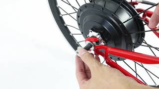 how to install the Bafang hub motor with the screw [upl. by Atilrac122]