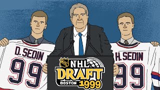 The Real Story Behind How Burke Landed BOTH Of The Sedin Twins AT The 1999 NHL Draft  Hey Burkie [upl. by Ylellan]