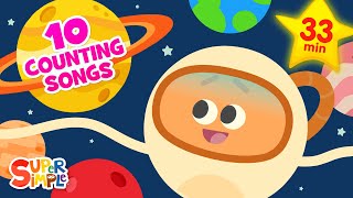 8 Little Planets  STEM Counting Song for Kids  Super Simple Songs [upl. by Nirrat]