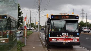 RETIRED TTC Route 111 East Mall on 2007 Orion VII OG ISL 8085 [upl. by Nedaj]