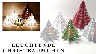 315 Video 🎄Leuchtende Christbäumchen🎄  Weihnachten  Simply Craft  Anleitung  Tutorial  LED🎄 [upl. by Gaudette]