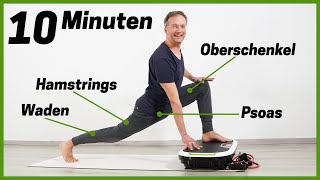 10 Min Vibrationsplatte Übungen Beine ALLE Muskeln trainieren Vibrationsplatte Donnerberg [upl. by Gitel]