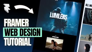 Web Design Tutorial In Framer 2024 [upl. by Harragan]