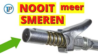 SMEREN MET DE VETSPUIT ZONDER TE SMEREN hoe doorsmeren zonder gesmeer Uniek mondstuk voor vetspuit [upl. by Aloysius]