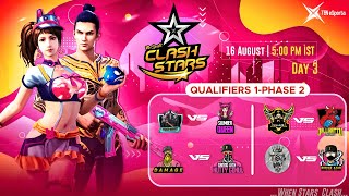 DAY 3 Clash Stars S1  Youtubers Clash Squad Event  Garena Free Fire UCG [upl. by Ididn]