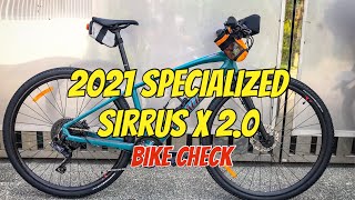 2021 Specialized Sirrus X 20 Bike Check [upl. by Yddet]