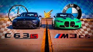 Adrenaline Rush M3 CS vs C63S AMG edmundscars bmw mercedes [upl. by Yeldahc491]