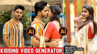 Trending Ai Kissing Video Editing  2 PhotoKissing Video Ai  Kissing Video Generator Hugging Ai [upl. by Iderf]