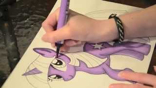 Speed painting MLP 1 of 6  Twilight Sparkle [upl. by Nary]