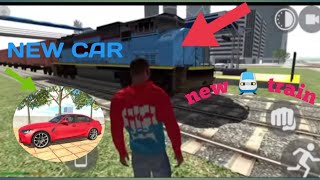 NEW TRAIN IN INDIAN BIKE DRIVING 3D NEW UPDATES 😲 NEW CAR 😱 [upl. by Miarfe]