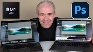 How fast is Photoshop on MacBook Pro M1 MAX v M1 16Gb tested [upl. by Ivie955]