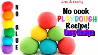 How to make Homemade ClayPlaydough Making No Glue Air Dry Clay Easy Recipe Eco Friendly Clay [upl. by Grounds486]