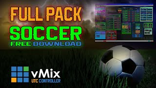 Soccer  Stunning Full Graphics Pack 1  For vMix  Free Download [upl. by Yvon195]