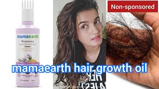 mamaearth rosemary hair growth oil review  mamaearth hair oil [upl. by Eachern]