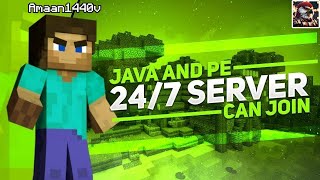 🔴247 Joinable Minecraft Server PUBLIC  Java amp Bedrock Survival Server  minecraft livestream [upl. by Artimed]