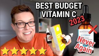 BEST BUDGET VITAMIN C 2023  Drugstore Vitamin C Serums [upl. by Lyndes]