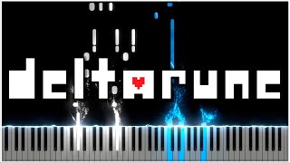 Lancers Theme DELTARUNE 【 PIANO TUTORIAL 】 [upl. by Lellih]