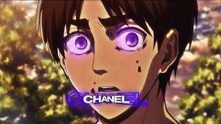 「Chanel💘🤯」Attack on Titan 「AMVEDIT」4K Free Alight motion preset [upl. by Lawford]